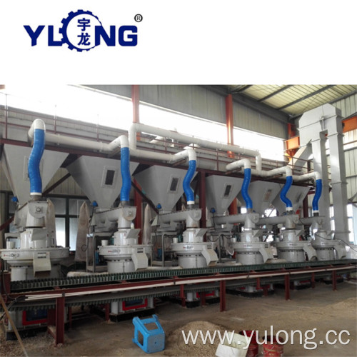 Whole biomass wood pellet plant